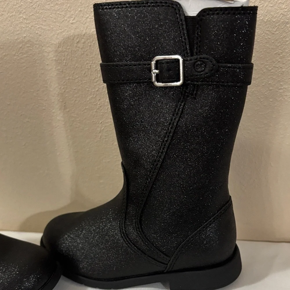 Josephine Stride Rite Black Ankle Booties Size 7M girl New  without box